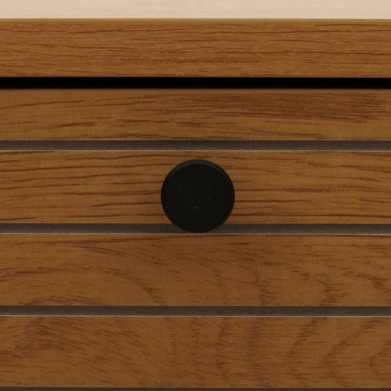 Table basse design scandinave avec tiroirs et rangements finition mélaminée résistante et métal 100x50 cm coloris naturel 04_0009766