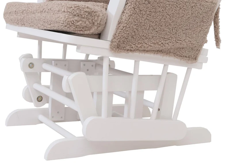 Fauteuil relax avec repose-pieds ergonomique 105 x 74 x 72 cm style moderne salon en tissu bouclé marron 04_0009678