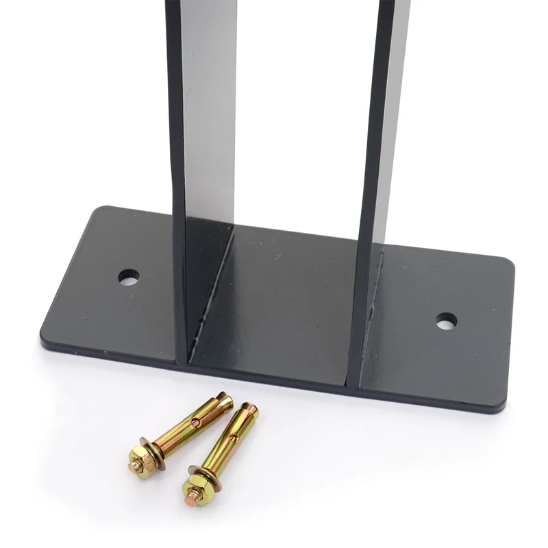 Arceau de stationnement vélo support vélo extérieur à sceller anti-vol en acier galvanisé anthracite 04_0010448