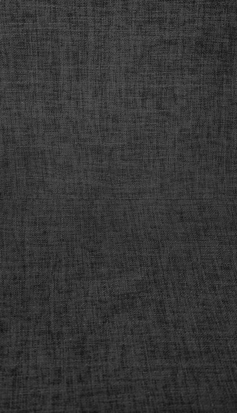 Lot de 2 tabourets de bar rotation à 360°en tissu noir pieds en trompette métal noir 10_0006335