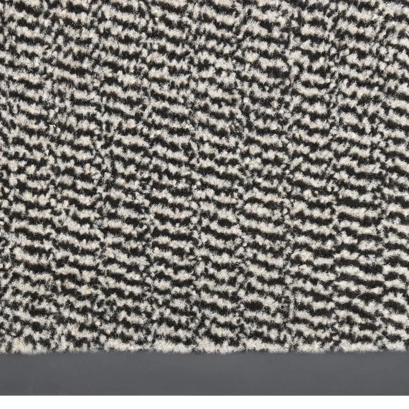 Paillasson touffeté 90 x 150 cm en PP marron clair et caoutchouc antidérapant DEC040680