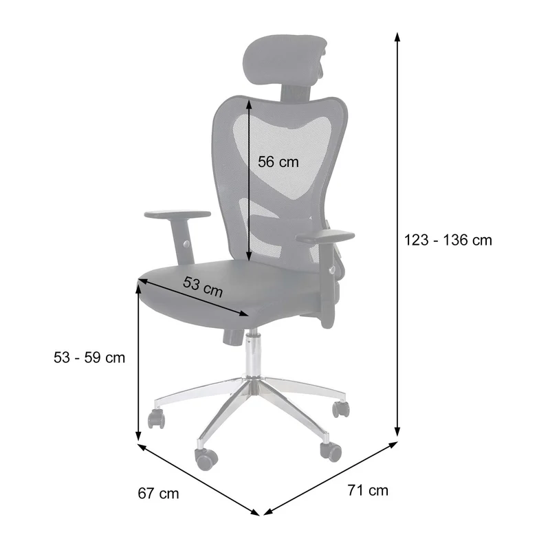 Fauteuil chaise de bureau sur roulettes pivotante appui-tête réglable synthétique noir 04_0001899