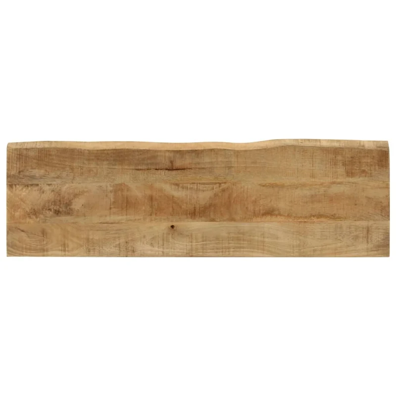 Banc design rustique 105 cm bois de manguier massif pieds en forme de U en acier DEC024627