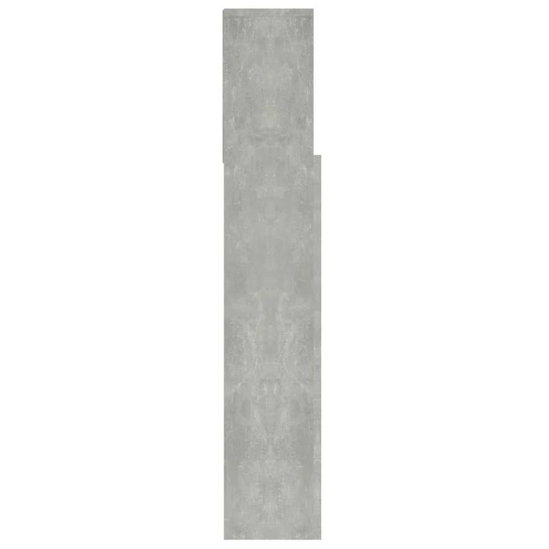 Tête de lit avec rangement accessoire de lit table de chevet étagère 100 x 19 x 103,5 cm MDF gris TDL0200041