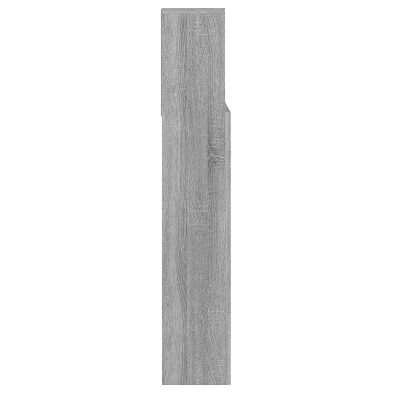 Tête de lit avec rangement accessoire de lit table de chevet étagère 140 x 19 x 103,5 cm MDF gris TDL0200009
