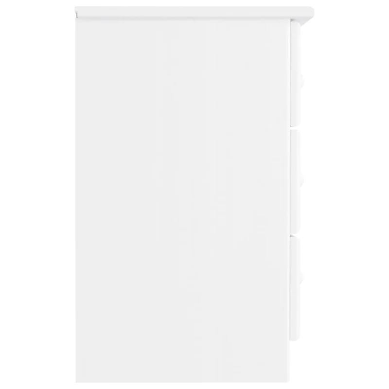 Table de chevet avec 3 tiroirs 41 x 35 x 55,5 cm bois de pin blanc DEC033085