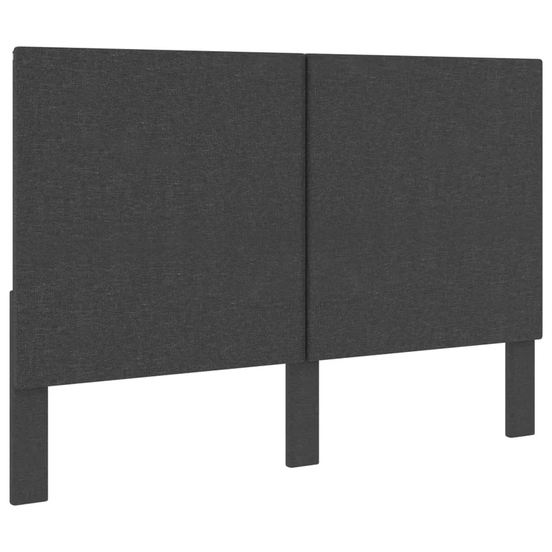 Tête de lit accessoire couchage chambre à coucher meuble 140 x 200 cm tissu gris foncé TDL0203156