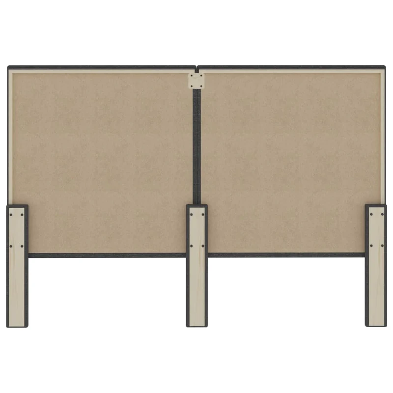 Tête de lit accessoire couchage chambre à coucher meuble 140 x 200 cm tissu gris foncé TDL0203156
