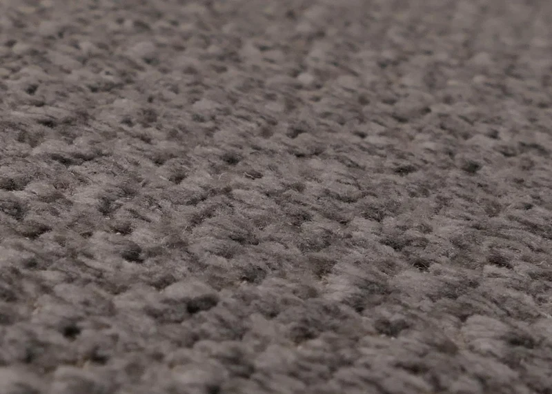 Canapé 2 places lounge avec accoudoirs design moderne formes arrondies 2 places en tissu chenille gris clair 04_0009021