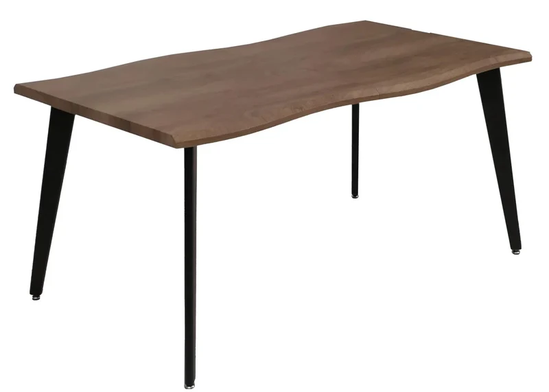 Table à manger extensible moderne 160 x 90 x 77 cm pour jusqu'à 8 personnes en MDF chêne clair 04_0009260