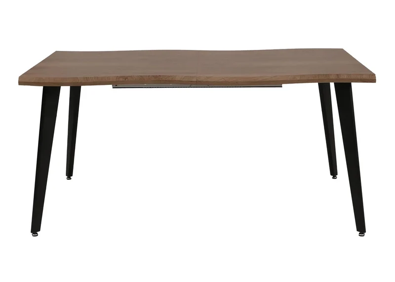 Table à manger extensible moderne 160 x 90 x 77 cm pour jusqu'à 8 personnes en MDF chêne clair 04_0009260