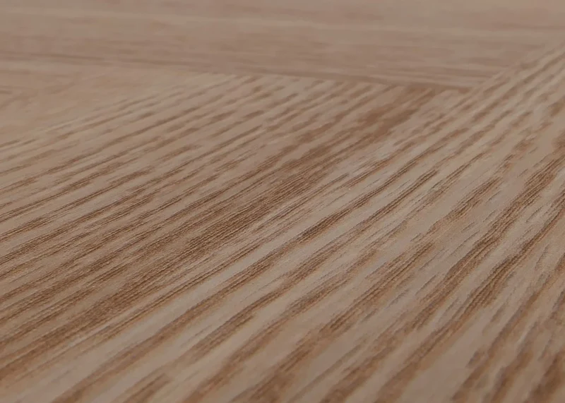 Table de salle à manger industrielle 180 cm effet chêne clair avec pieds métal pour 6 à 8 personnes 04_0009258