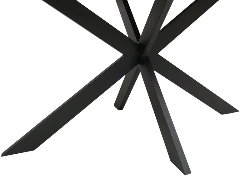 Table de salle à manger industrielle 180 cm effet chêne clair avec pieds métal pour 6 à 8 personnes 04_0009258
