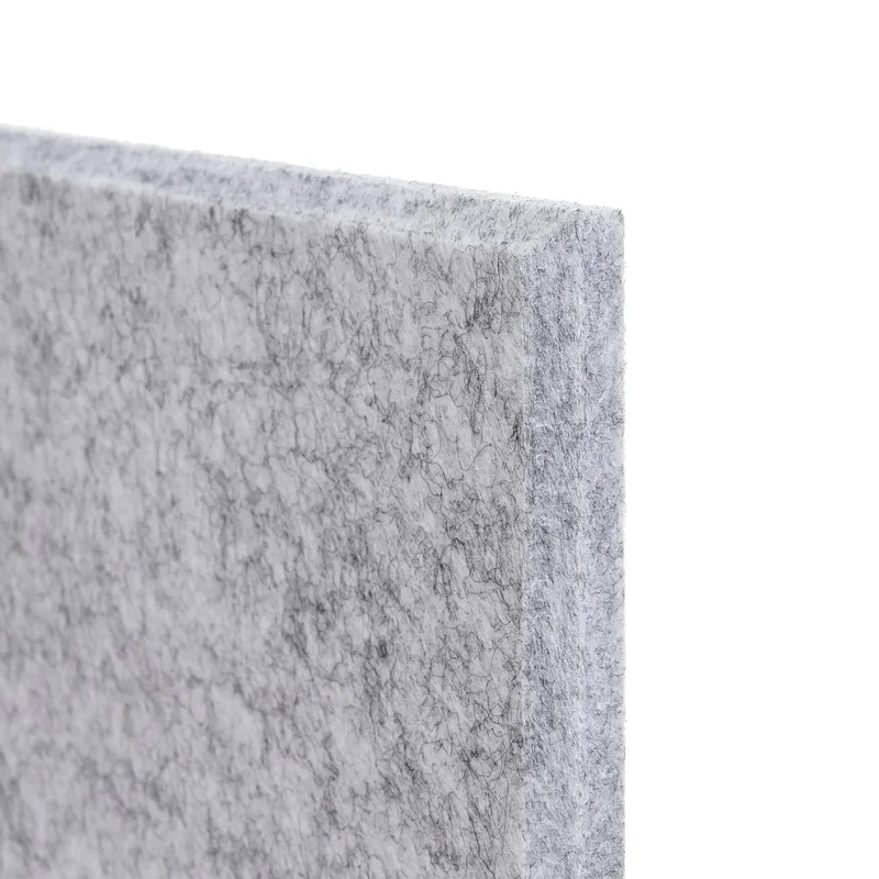 Lot de 6 panneaux acoustiques muraux 60 x 30 x 0,9 cm design moderne pour isolation phonique en textile gris clair 04_0010303