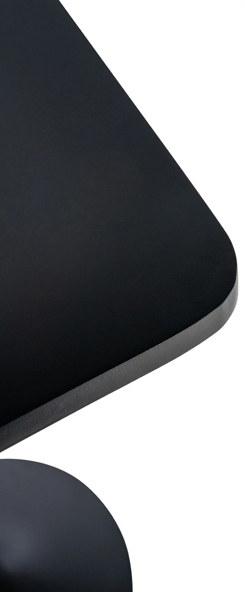 Table haute de bar plateau carré 60 x 60 cm en bois noir cadre en aluminium 10_0005818