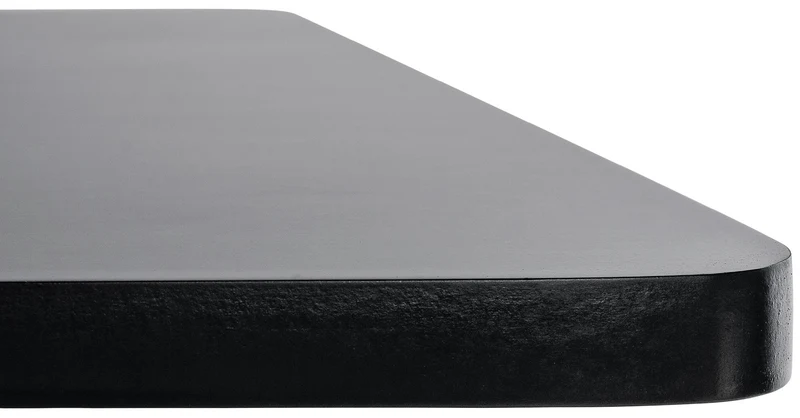 Table haute de bar plateau carré 60 x 60 cm en bois noir cadre en aluminium 10_0005818