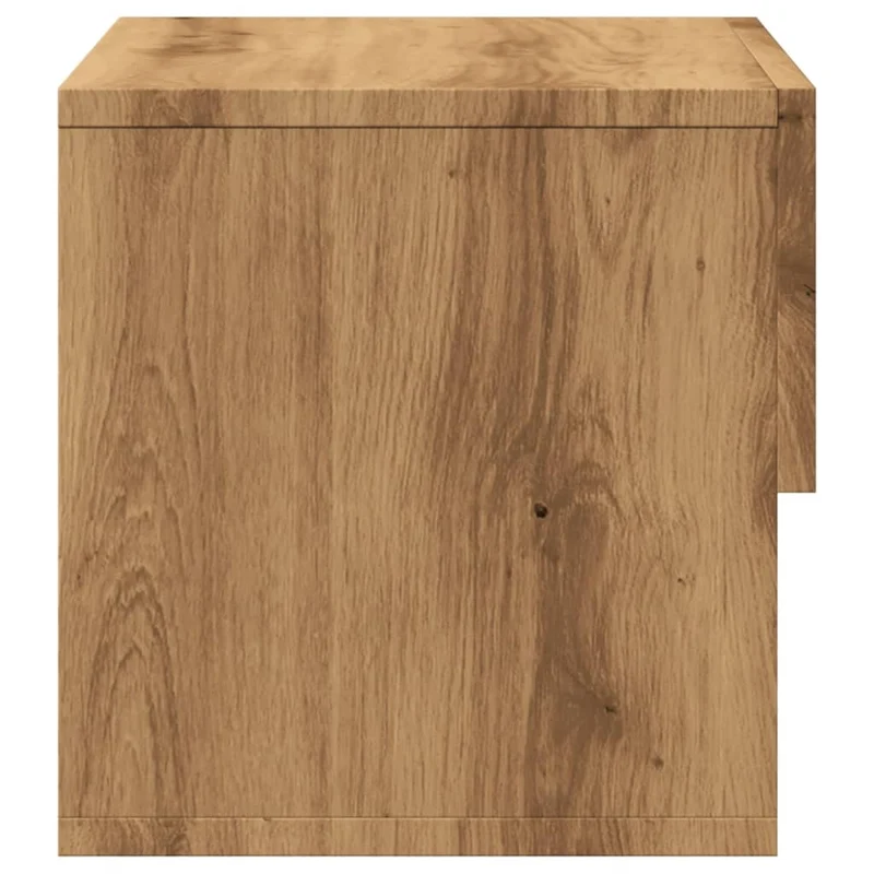 Lot de 2 tables de chevet murales avec tiroir et étagère 46 x 29,5 x 30 cm en bois d'ingénierie DEC036038