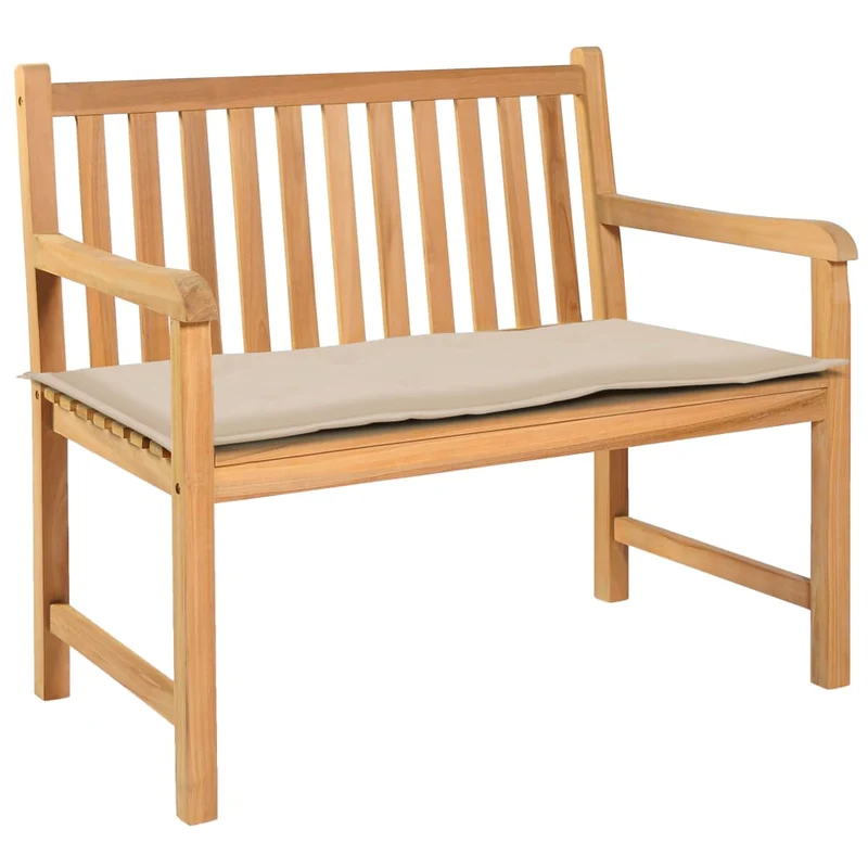 Coussin de banc de jardin Crème 100 x 50 x 3 cm DEC021558