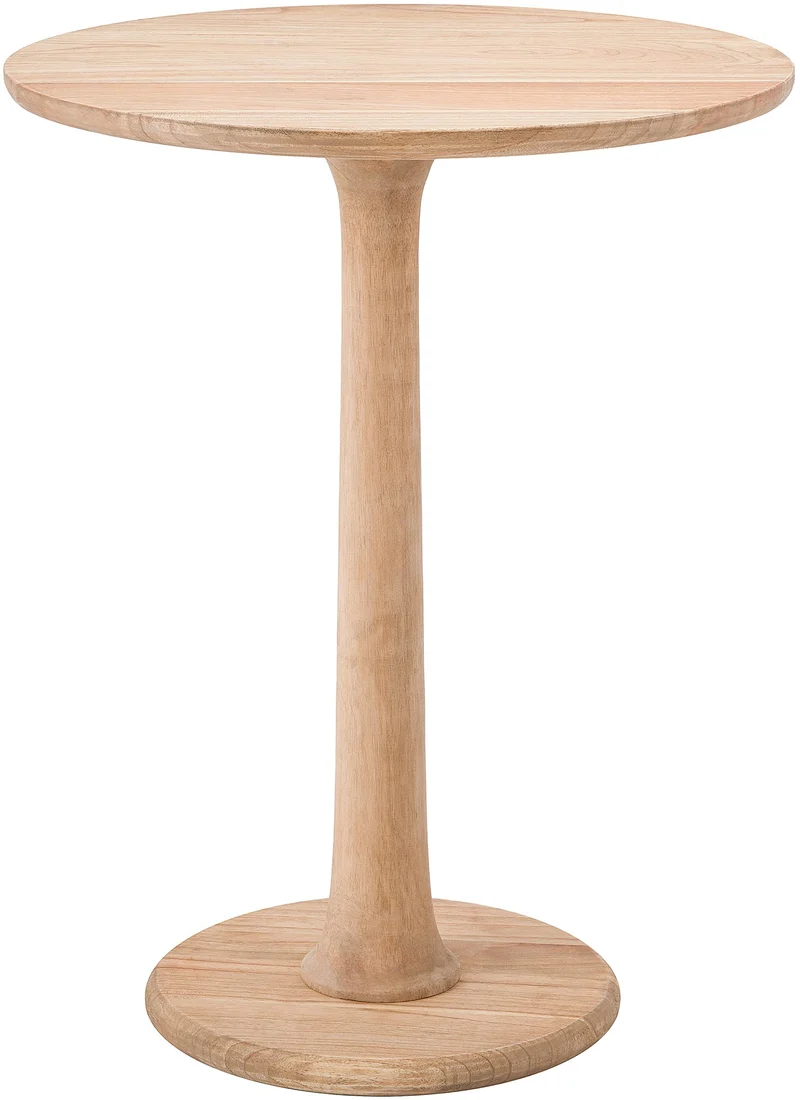 Table d’appoint en bois massif style maison de campagne table ronde décorative salon ou entrée diamètre 50 cm 10_0009202