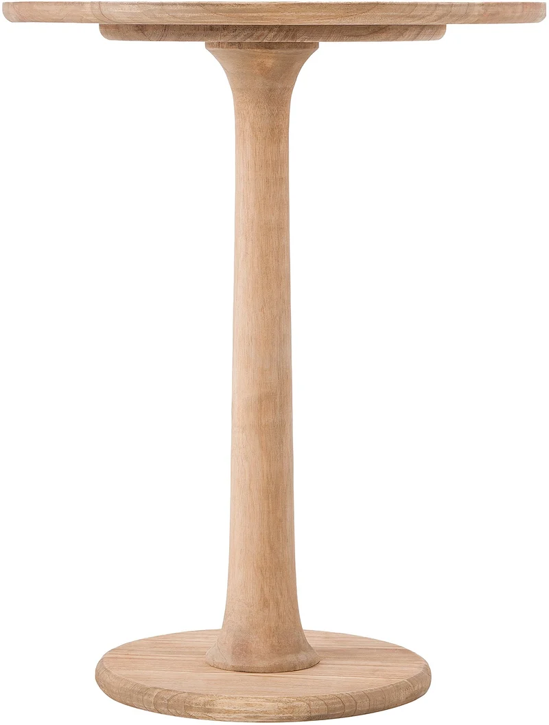 Table d’appoint en bois massif style maison de campagne table ronde décorative salon ou entrée diamètre 50 cm 10_0009202