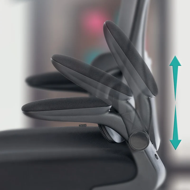 Chaise de bureau ergonomique dossier maille respirante appui-tête et soutien lombaire réglables accoudoirs rabattables pivotante 360° 10_0007103