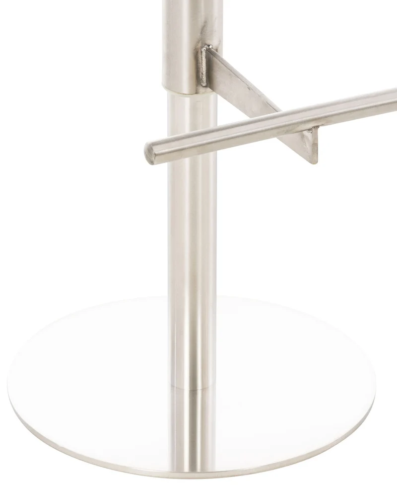 Lot de 2 tabourets de bar en similicuir blanc hauteur réglable pivotants 360° piètement métal avec repose-pieds 10_0006767