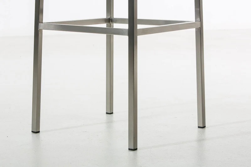 Tabouret de bar hauteur d'assise 76 cm avec repose-pieds design moderne tissu bleu 10_0001220