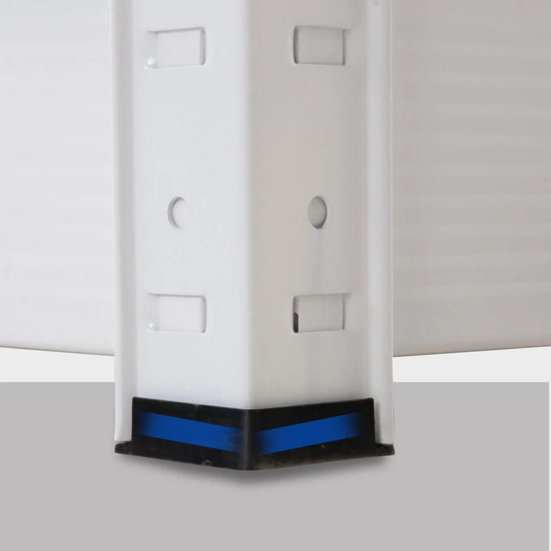 Étagère charge lourde 180 x 160 x 60 cm rayonnage métal blanc galvanisé 4 niveaux étagères réglables 10_0009055