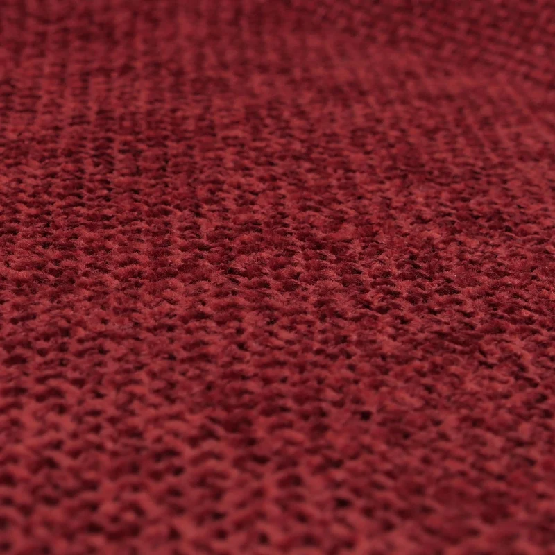 Lot de 2 chaises de salle à manger rotatives confortables design moderne 88 x 55 x 62 cm en tissu chenille bordeaux 04_0009417