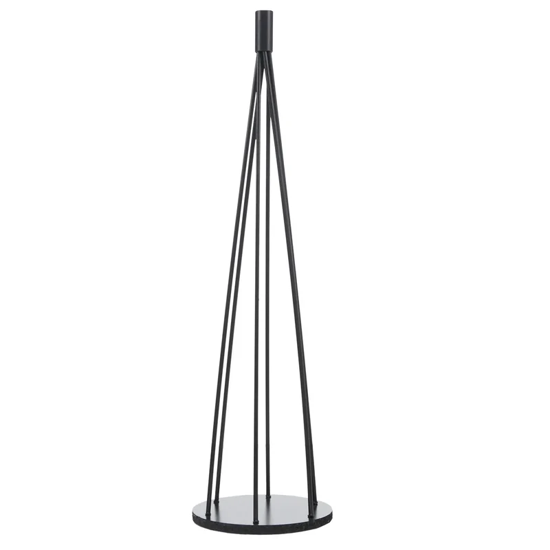 Arbre décoratif sapin de Noël décoratif en métal à personnaliser décoration intérieure 90 cm noir 04_0009008