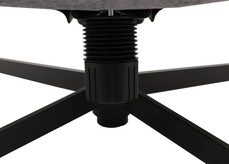 Fauteuil relax TV avec repose-pieds pivotant avec suspension confort exceptionnel structure métal et revêtement chenille gris 04_0009036