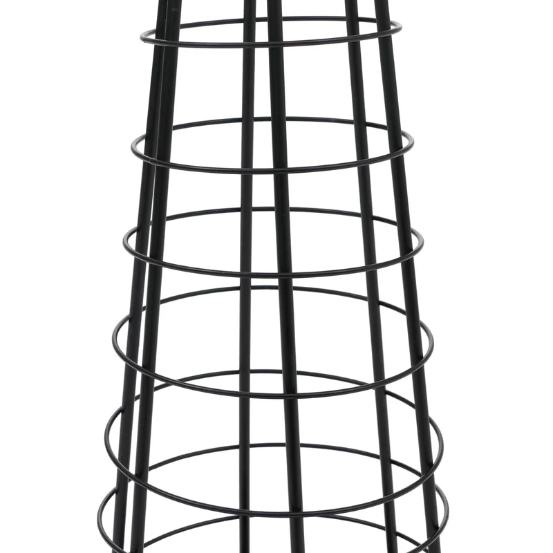 Arbre décoratif sapin de Noël décoratif en métal à personnaliser décoration intérieure 115 cm noir 04_0009004