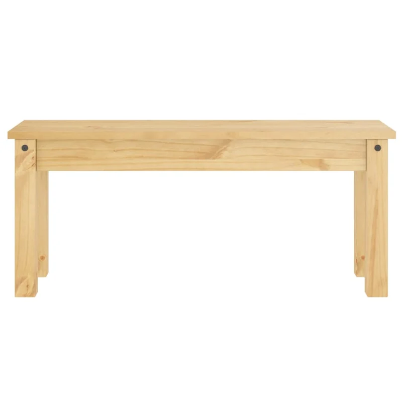 Banc de salle à manger design rustique 105 x 30 x 45 cm en bois massif de pin DEC025029