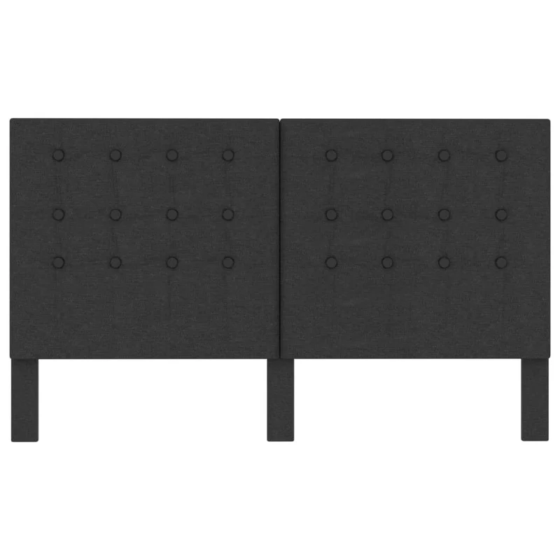 Tête de lit accessoire couchage chambre à coucher meuble touffetée 180 x 200 cm tissu gris foncé TDL0201993