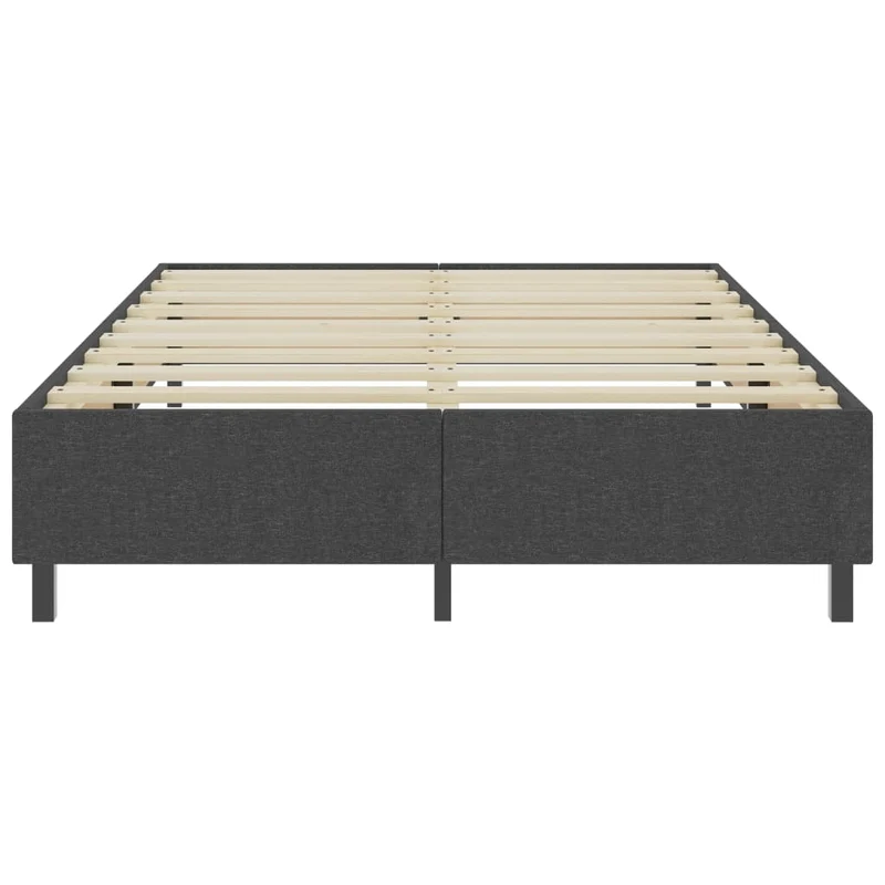 Sommier à lattes sur pieds cadre de lit 180 x 200 cm tissu gris TDL0208030