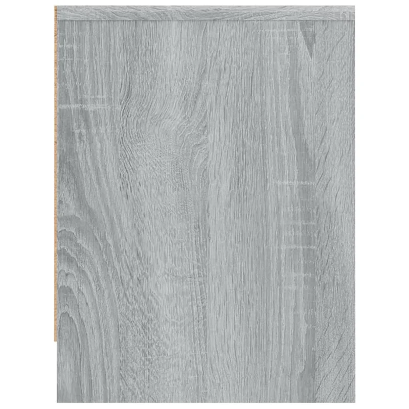 Lot de 2 tables de chevet avec deux tiroirs 40 x 30 x 40 cm bois ingénierie gris DEC035661