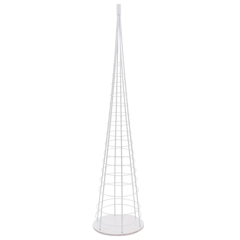 Arbre décoratif sapin de Noël décoratif en métal à personnaliser décoration intérieure 160 cm blanc 04_0008999