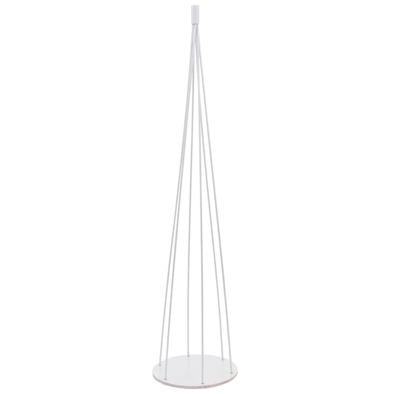 Arbre décoratif sapin de Noël décoratif en métal à personnaliser décoration intérieure 160 cm blanc 04_0008999