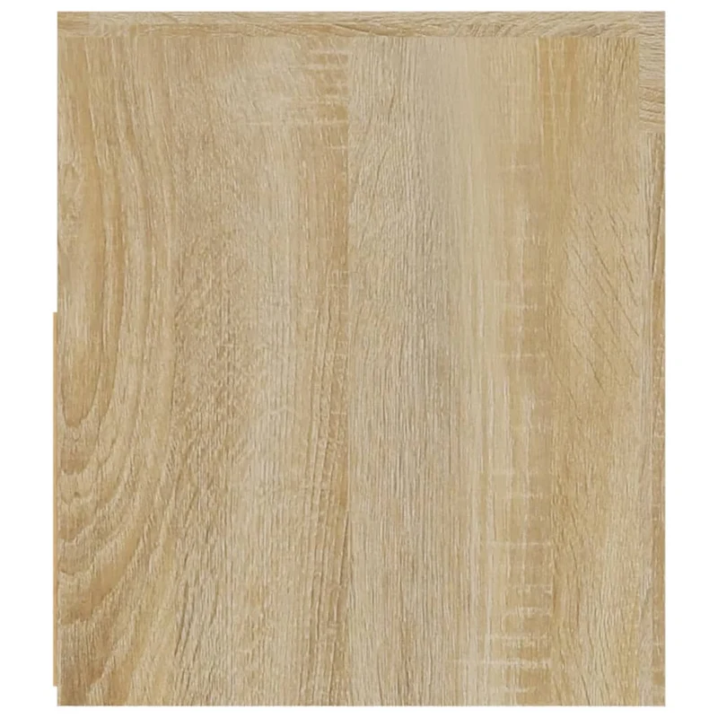 Lot de 2 tables de chevet lumière LED avec compartiment avec porte 60 x 35 x 40 cm bois d'ingénierie couleur chêne DEC034839
