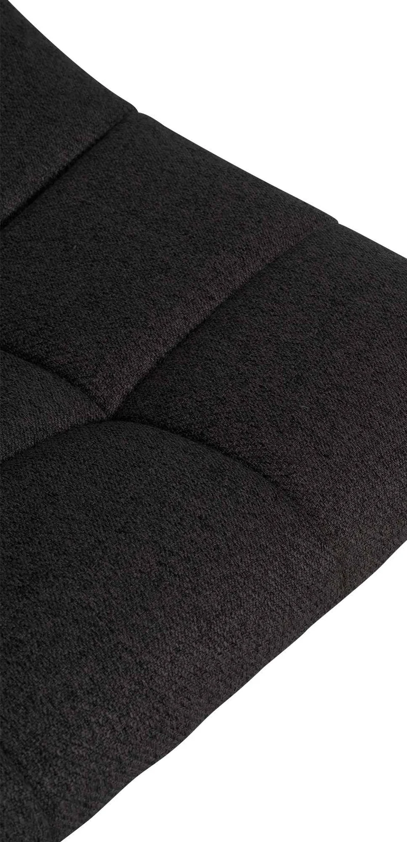 Lot de 2 tabourets de bar en tissu gris base métal noir réglable en hauteur et repose-pieds TDB10617