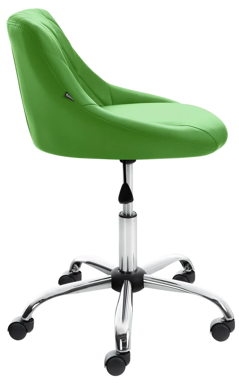 Tabouret de travail confortable pour cabinet médical salon de beauté en PVC vert pivotant et réglable TABO10206