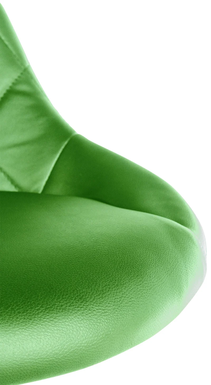 Tabouret de travail confortable pour cabinet médical salon de beauté en PVC vert pivotant et réglable TABO10206