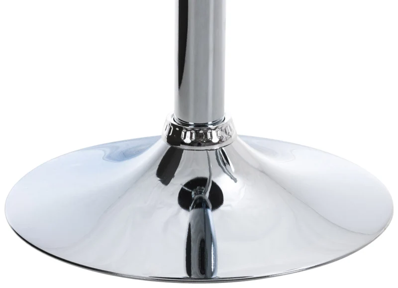 Lot de 2 tabourets de bar design rétro moderne surpiqûres carrées en tissu noir et métal chromé 10_0006474