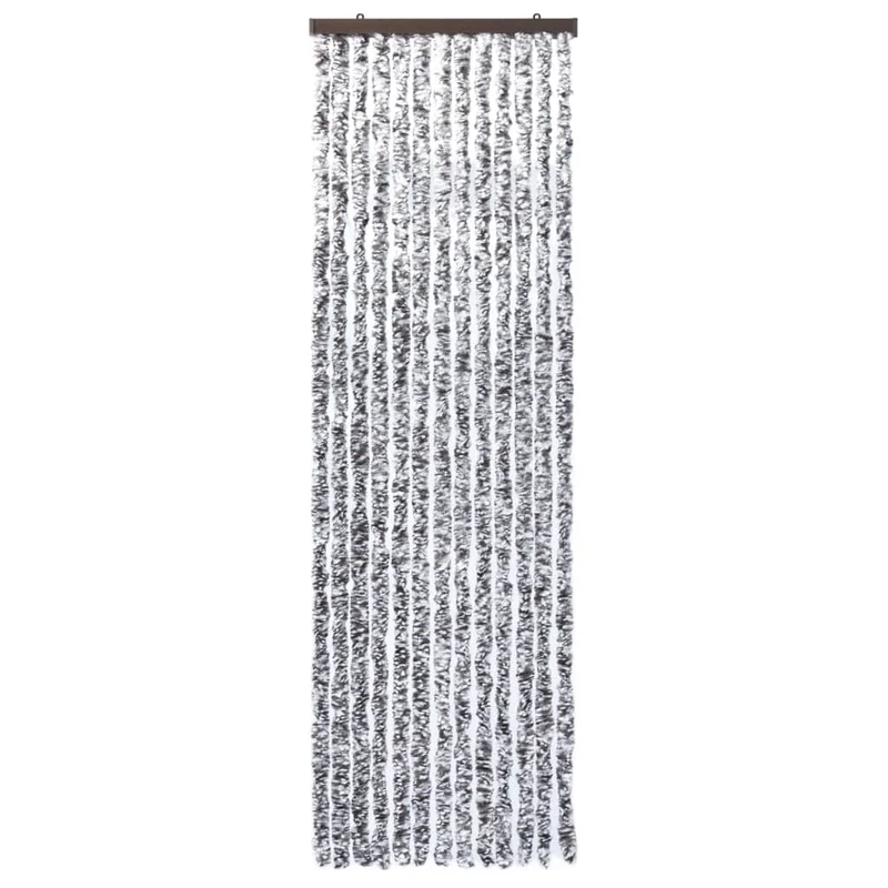 Rideau contre insectes moustiquaire Marron et beige 56 x 185 cm Chenille DEC022178