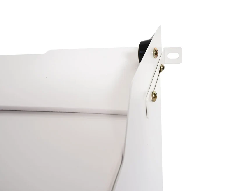 Meuble bas pour machine à laver avec tiroir avec tiroir 33 x 61 x 52 cm MDF et acier blanc 04_0007833