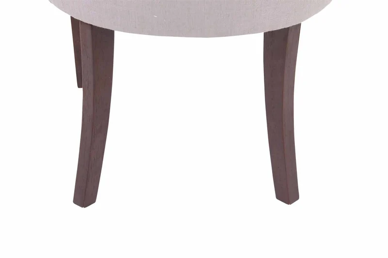 Chaise de salle à manger bureau ou coiffeuse capitonné en tissu gris pied foncé FAL10061