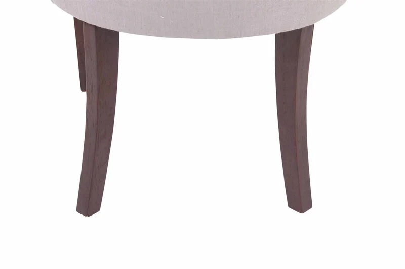 Lot de 2 chaises de salle à manger avec boutons décoratives assise en tissu gris pieds foncés 10_0001518