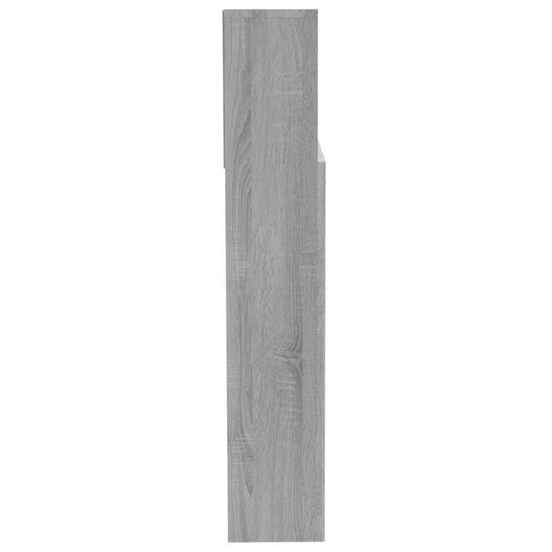 Tête de lit avec rangement accessoire de lit table de chevet étagère 200 x 19 x 103,5 cm MDF gris TDL0200003