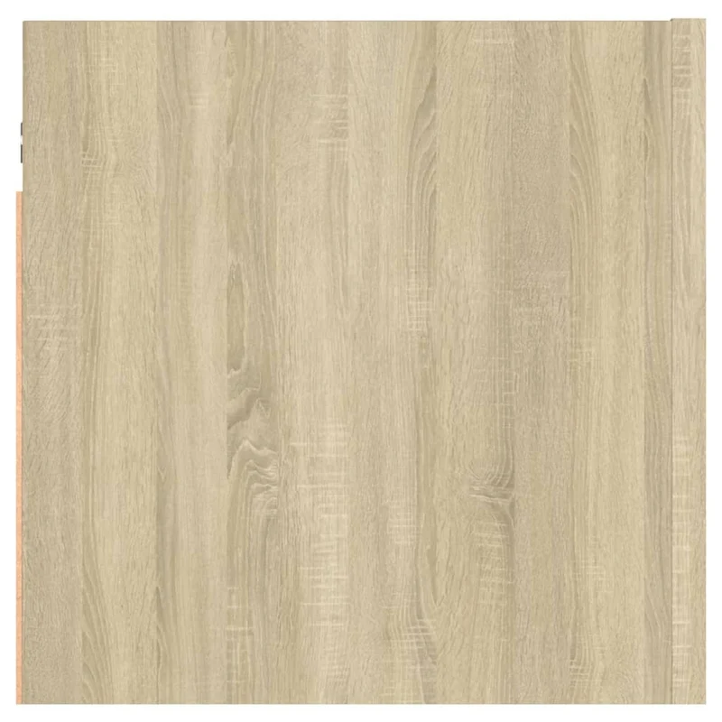 Lot de 2 tables de chevet avec compartiment avec porte 30,5 x 30 x 30cm bois ingénierie couleur chêne DEC035867