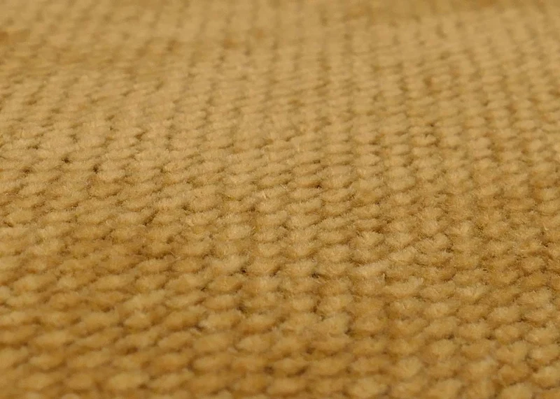 Chaise de salle à manger design contemporain pivotante avec fonction Auto-Return en tissu chenille jaune 04_0009368